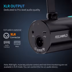 Feelworld PM1-XS microfono Nero Microfono per podcast - Vista aggiuntiva 6