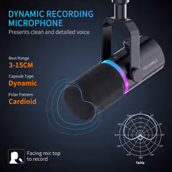 Feelworld PM1-XS microfono Nero Microfono per podcast - Vista aggiuntiva 7