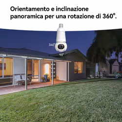 Imou Bulb Cam Telecamera di sicurezza motorizzata con attacco E27 con luce da 3W. Ideale per box, garage e dentro casa - Vista aggiuntiva 7