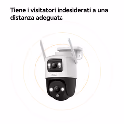 Imou Crusier DUAL 6MP (3MP+3MP) Telecamera Wi-Fi Esterno Doppio Obiettivo, 360°PTZ Videocamera Sorveglianza Esterno con Visione Notturna a Colori, Rilevamento Umano/Veicoli, IP66, Tracciamento Intelligente, 2,4ghz - Vista aggiuntiva 8
