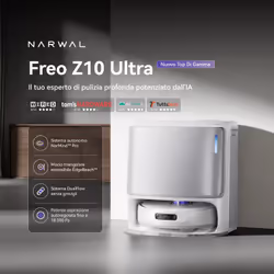 NARWAL FREO Z10 ULTRA (WHITE) aspirapolvere robot 2,5 L Sacchetto per la polvere Bianco - Vista aggiuntiva 2