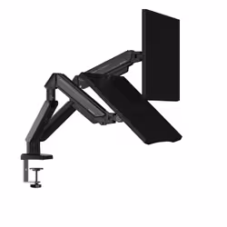 Anda Seat Stealth II Duo 81,3 cm (32") Scrivania Nero - Vista aggiuntiva 7