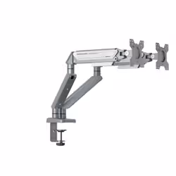 Anda Seat Stealth II Duo 81,3 cm (32") Scrivania Argento, Bianco - Vista aggiuntiva 4