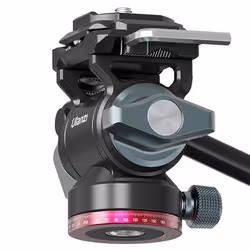 Ulanzi U-190 testa per treppiede Nero 1/4, 3/8" Fluido - Vista aggiuntiva 2