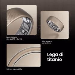 Amazfit Helio Ring Anello intelligente con activity tracker Titanio - Vista aggiuntiva 8