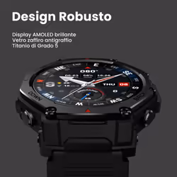 Amazfit T-Rex 3 Pro 3,81 cm (1.5") AMOLED 48 mm Digitale 480 x 480 Pixel Touch screen Oro Wi-Fi GPS (satellitare) - Vista aggiuntiva 3
