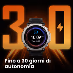 Amazfit T-Rex Ultra 2 129,5 cm (51") AMOLED 51 mm Digitale 480 x 480 Pixel Touch screen Titanio Wi-Fi GPS (satellitare) - Vista aggiuntiva 2