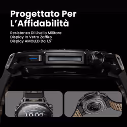 Amazfit Balance 3 Orologio sportivo 51 mm Titanio GPS cinturino silicone Nero - Vista aggiuntiva 2