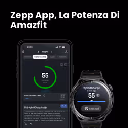 Amazfit Balance 3 3,81 cm (1.5") AMOLED 51 mm Digitale 480 x 480 Pixel Touch screen Acciaio inox Wi-Fi GPS (satellitare) - Vista aggiuntiva 7