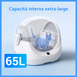 Petoneer CL96961 lettiera per cani e gatti Gatto Lettiera con coperchio Bianco - Vista aggiuntiva 3