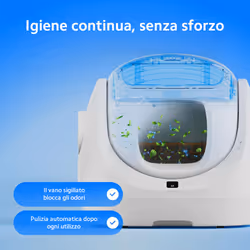 Petoneer CL96961 lettiera per cani e gatti Gatto Lettiera con coperchio Bianco - Vista aggiuntiva 4