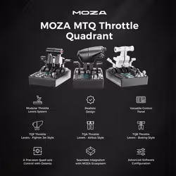 MOZA MTQ Throttle Panel Base di volo - Vista aggiuntiva 5