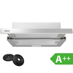 Ciarra - a++ Cappa Telescopica Integrata 60 cm 370m³/h Riciclaggio o evacuazione acciaio inossidabile CD6906DS