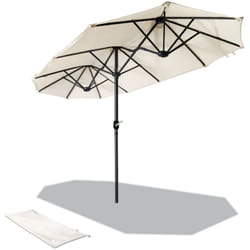 Ombrellone da Giardino, Protezione Solare UV50+, 300 x 150 cm, Beige - Vounot