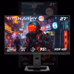 TITAN ARMY P2510G Monitor PC 68,6 cm (27") 2560 x 1440 Pixel Quad HD LED Nero - Vista aggiuntiva 2