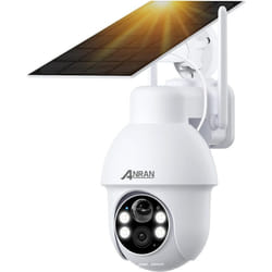 Telecamera/Videocamere di sorveglianza esterni 5MP Telecamera Wi-Fi Esterno Senza Fili, Telecamera a Batteria con Pannello Solare, Rilevazione di