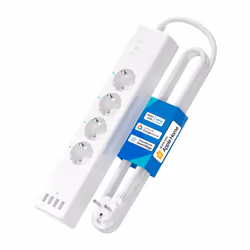 Meross MSS425FHK EU, 4 presa(e) AC, Con cavo e senza cavo, Bianco, 4000 W, 16 A