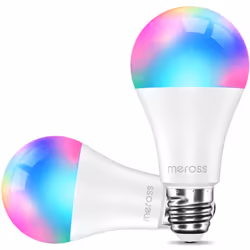 Meross Lampadina Smart con Led, Lampadina Alexa Dimmerabile, RGBWW, 9W E27, 2700-6500k, Lampada Compatibile Con Alexa, Google ...