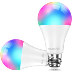 Meross - Lampadina Smart con Led, Lampadina Alexa Dimmerabile, rgbww, 9W E27, 2700-6500k, Lampada Compatibile Con Alexa, Google Home e Smartthings