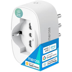Meross - Presa WiFi Italiana, Presa Smart con Monitoraggio Energia, Presa Intelligente Compatibile con Apple HomeKit, Alexa e Google Home, Funzione
