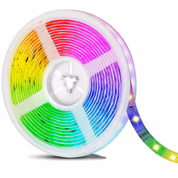 Striscia LED 12V RGB Adesiva 2pz 5M Tagliabile Flessibile Controllo Remoto Striscia led adesiva flessibile perfetta per decor ...