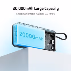 CUKTECH CUKP200NGLDG batteria portatile Ioni di Litio 20000 mAh Grigio - Vista aggiuntiva 2