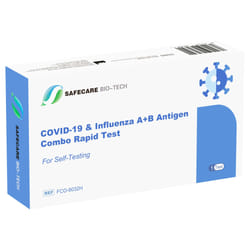 Safecare Bio-Tech Test combinato rapido per Influenza A+B & Antigeni Covid-19 1 pz