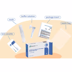Safecare Bio-Tech Test combinato rapido per Influenza A+B & Antigeni Covid-19 1 pz
