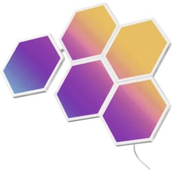Govee RGBIC Glide Hexa Light Panels 5 pcs Lampada a parete intelligente Wi-Fi/Bluetooth