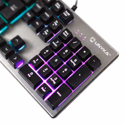 UNYKAch UK505450 tastiera Gaming USB QWERTY Portoghese Grigio - Vista aggiuntiva 7