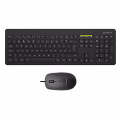 UNYKAch UK505446, Full-size (100%), Wireless, RF Wireless, QWERTY, Nero, Mouse incluso