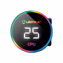 UNYKAch AquaStorm 360 Processore Raffreddatore di liquidi tutto in uno 12 cm Nero 1 pz - Vista aggiuntiva 5