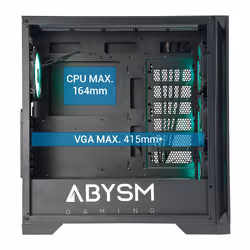 ABYSM Danube Mura BX300 Black ARGB Tower Nero - Vista aggiuntiva 5