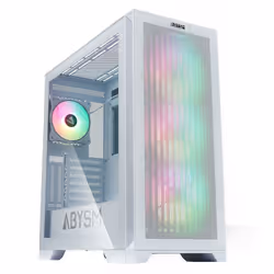 ABYSM Danube Mura BX300 White ARGB, Tower, PC, Bianco, ATX, micro ATX, ITX, EATX, ABS, Metallo, Gaming