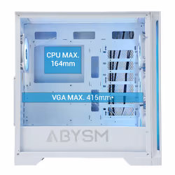 ABYSM Danube Mura BX300 White ARGB Tower Bianco - Vista aggiuntiva 5