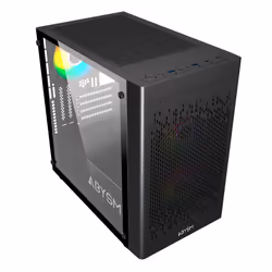 ABYSM Danube Inva MX202 Micro Tower Nero - Vista aggiuntiva 7