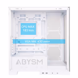 ABYSM Danube Sava H500 White Desktop Trasparente, Bianco - Vista aggiuntiva 5