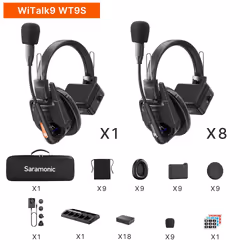 Saramonic WiTalk9 WT9S Auricolare Wireless A Padiglione Studio Base di ricarica Nero - Vista aggiuntiva 6