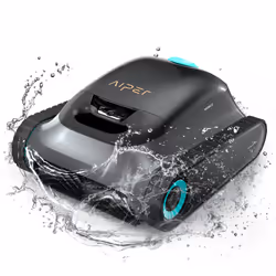 Aiper AX07S1, Aspiratore per piscina robotico, Piscina, Nero, Blu, Grigio, Fondo, Parete, Piscina interrata, 180 µm
