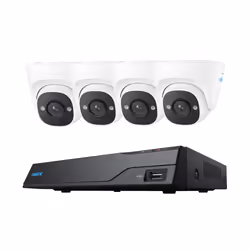 Reolink NVS8-5MD4, Cablato, Cupola, RJ-45, Interno/esterno, 850 nm, 256 GB