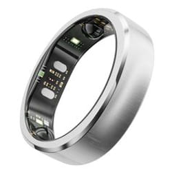 RingConn Gen 3 No Anello intelligente con activity tracker IP68 Argento, Acciaio spazzolato