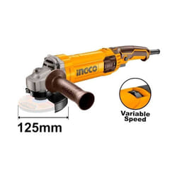 Smerigliatrice angolare 125 mm 1100 Watt regolazione velocità Ingco AG1100385