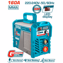 SALDATRICE INVERTER IGBT TOTAL CARATTERISTICHE TECNICHE: Tecnologia inverter IGBT Tensione in ingresso: 1~230V Frequenza: 50/ ...