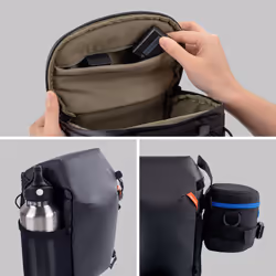 PGYTECH P-CB-257 custodia per fotocamera Borsa con carica dall'alto Nero - Vista aggiuntiva 6