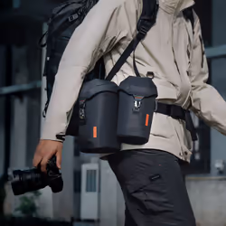 PGYTECH P-CB-253 custodia e copertura per obiettivi di fotocamere Nero Poliestere, Poliuretano Custodia a sacchetto