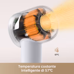 Dreame Hair Dryer Gleam Asciugacapelli ad alta velocità con motore brushless da 110.000 giri/min e 1.600 W, Grigio - Vista aggiuntiva 4