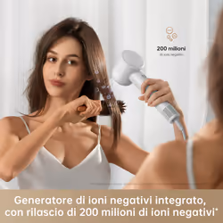 Dreame Hair Dryer Gleam Asciugacapelli ad alta velocità con motore brushless da 110.000 giri/min e 1.600 W, Grigio - Vista aggiuntiva 6