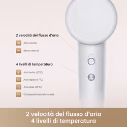 Dreame Hair Dryer Gleam Asciugacapelli ad alta velocità con motore brushless da 110.000 giri/min e 1.600 W, Grigio - Vista aggiuntiva 8