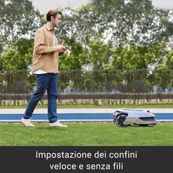 Dreame A1 Tagliaerba robotizzato Batteria Nero, Rosso, Argento - Vista aggiuntiva 2