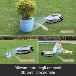 Dreame A1 Tagliaerba robotizzato Batteria Nero, Rosso, Argento - Vista aggiuntiva 5